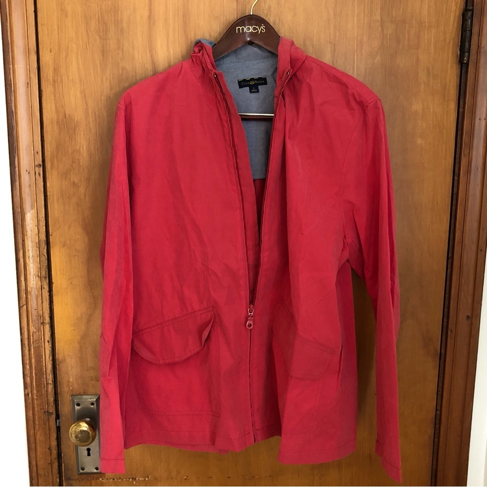 Club Room Men's Lightweight Hooded Rain Jacket, Created for Macy's